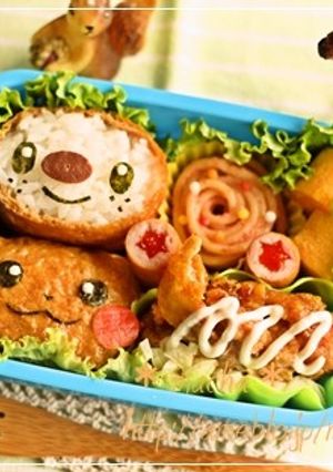 キャラ弁＊ピカミジュお稲荷さん＊-レシピのメイン写真