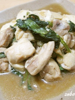 冷凍豆腐と鶏肉の炒め煮-レシピのメイン写真