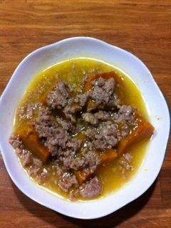 カボチャと挽肉のさっぱり塩煮-レシピのメイン写真