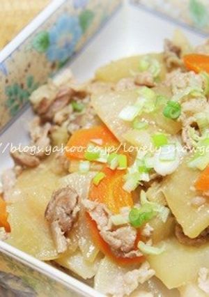 簡単!節約!豚こまと大根の炒め煮-レシピのメイン写真