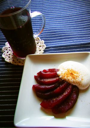 一度で二度美味しいリンゴの赤ワイン煮♪-レシピのメイン写真