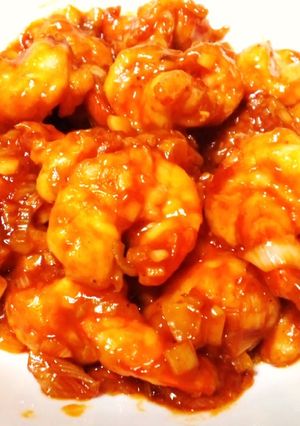 ちゃちゃっと簡単早い♡長ねぎ多めエビチリ-レシピのメイン写真