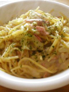 簡単♡ベーコンとキャベツのクリームパスタ-レシピのメイン写真