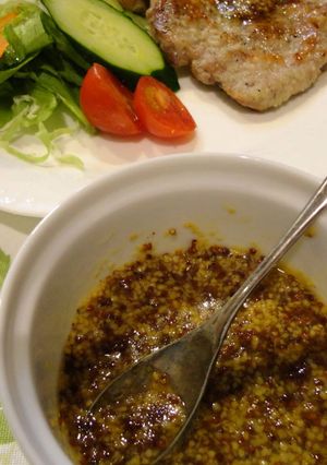 ハニ—マスタードソースで食べる-レシピのメイン写真