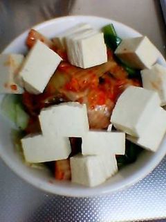 豆腐とキムチのサラダ-レシピのメイン写真