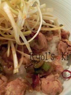 豚小間丼-レシピのメイン写真