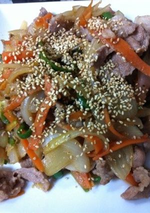 即席 プルコギ風 豚肉の南蛮漬け-レシピのメイン写真