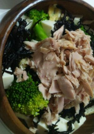 ぽん酢で食べる☆さっぱり豆腐サラダ-レシピのメイン写真