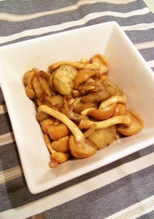 とろとろ茄子と足つきナメコのレモン醤油-レシピのメイン写真