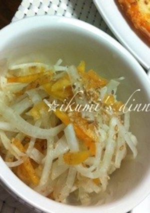 柿と大根の「なます」-レシピのメイン写真