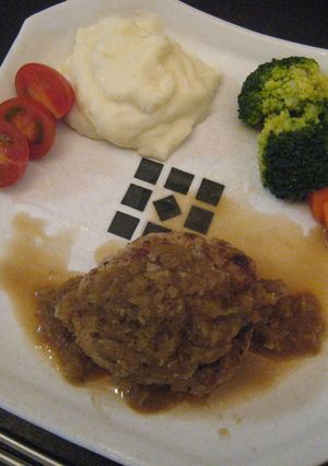 豆腐ハンバーグのオニガリソース-レシピのメイン写真