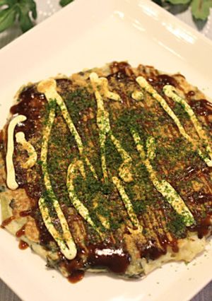 子供も食べられる♪大根の葉のお好み焼き！-レシピのメイン写真