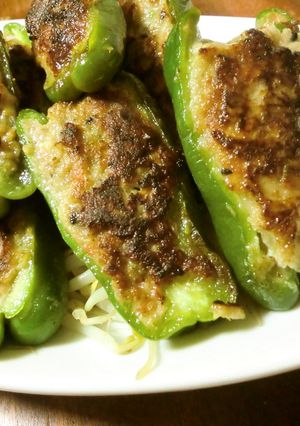 塩こうじの種でピーマンの肉詰め-レシピのメイン写真