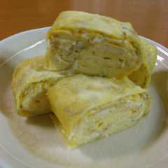 A picture of じゃこ入りたまご焼き.