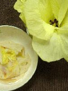 花オクラとれんこんの酢の物-レシピのメイン写真