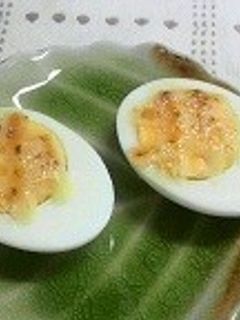 超簡単で美味しい♪ゆで玉子のマヨ焼き-レシピのメイン写真