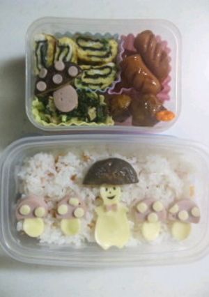 秋のパパ用キャラ弁『茸でカペリート』-レシピのメイン写真
