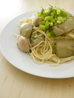 鶏とアーティチョークの和風パスタ-レシピのメイン写真