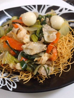 手抜き(笑)皿うどん-レシピのメイン写真