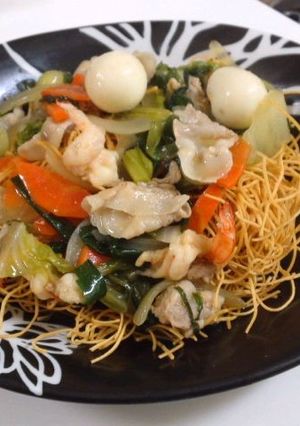 手抜き(笑)皿うどん-レシピのメイン写真