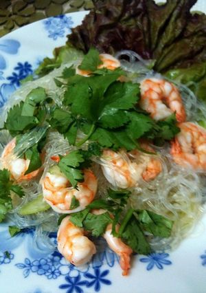 ルクエで☆海老と春雨のナンプラー蒸し-レシピのメイン写真