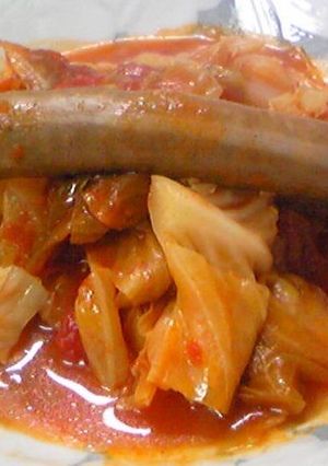 キャベツとソーセージの食べるスープ-レシピのメイン写真