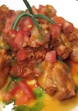 鶏肉とカリフラワーのトマトジュース煮-レシピのメイン写真