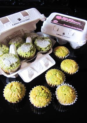 HMで！あっちゅーま！抹茶みるくマフィン-レシピのメイン写真