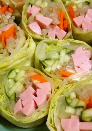 甘酢生姜の野菜巻き-レシピのメイン写真