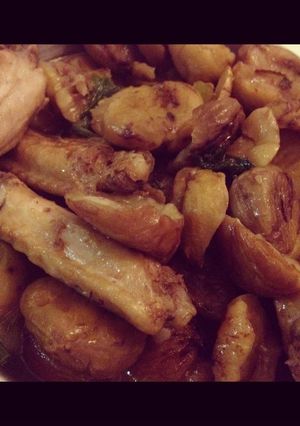 超簡単広東！栗と鶏肉のオイスターソース-レシピのメイン写真