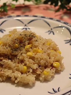 炊飯器で簡単!ツナとコーンのピラフ♪-レシピのメイン写真