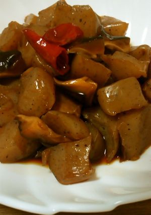 こんにゃくとしいたけの炒め煮-レシピのメイン写真