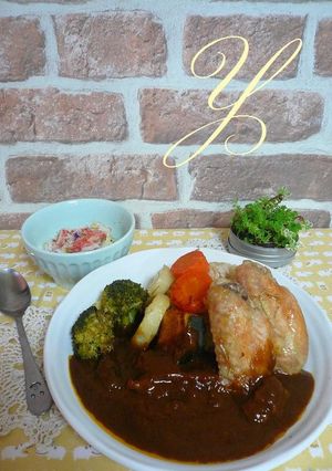 *玄米とチキン＆野菜グリルのカレー*-レシピのメイン写真