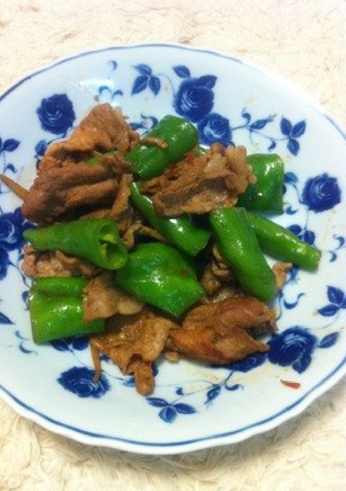 豚肉とシシトウの炒め物-レシピのメイン写真