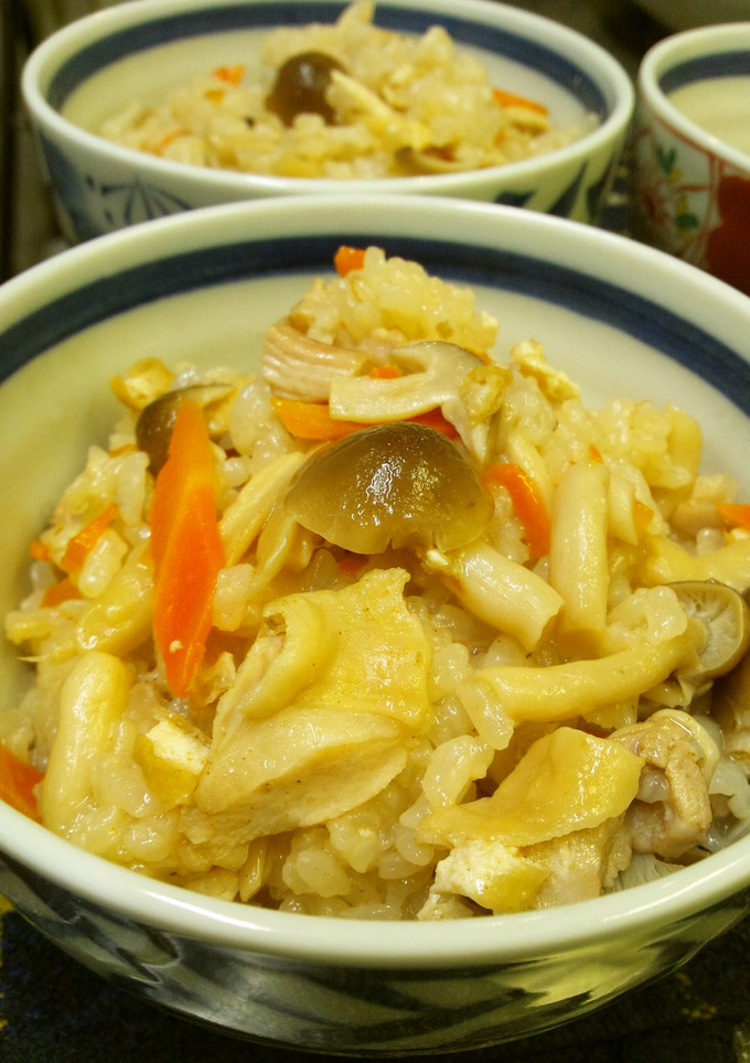 秋香る♪きのこと鶏肉の炊き込みご飯-レシピのメイン写真