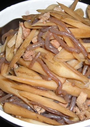ごぼうと豚肉の甘辛煮-レシピのメイン写真