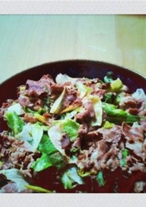 牛肉とレタスのさっと炒め☆-レシピのメイン写真