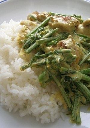 アスパラ菜のクリームカレー-レシピのメイン写真