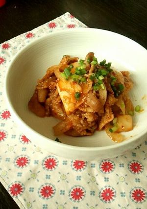 ご飯が進む!豚キムチ-レシピのメイン写真