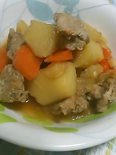 超手抜き炊飯器で 肉じゃが-レシピのメイン写真