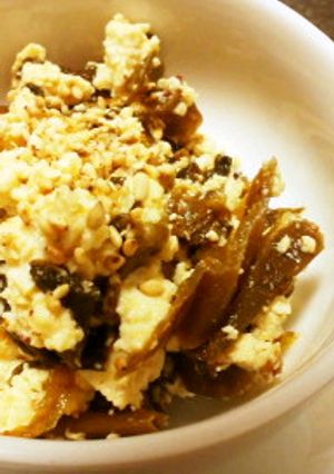 箸休めに*高菜漬けの豆腐和え-レシピのメイン写真