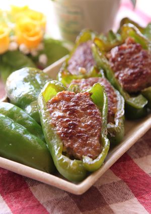 ピーマンの肉詰め-レシピのメイン写真