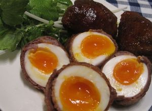 とろ～り半熟卵の牛肉巻き♪お弁当に♪-レシピのメイン写真