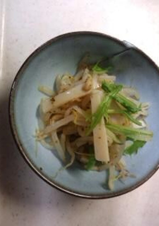 かまぼこともやしと大根の葉のサラダ-レシピのメイン写真