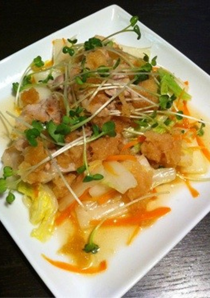 白菜と豚肉のみぞれ和え(^^)-レシピのメイン写真