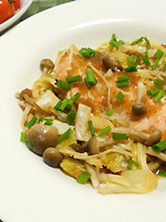 ルクエで簡単!鮭の玉ねぎドレッシング蒸し-レシピのメイン写真