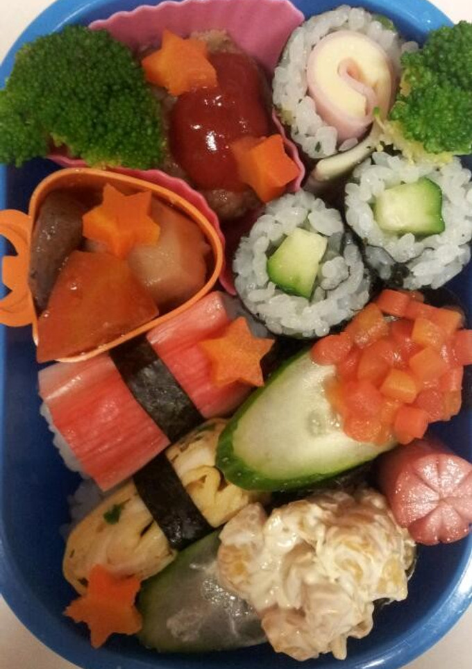 幼稚園 お弁当 [スシ風]-レシピのメイン写真