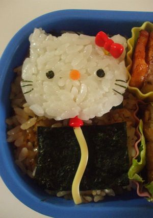 風船キティちゃん＊キャラ弁-レシピのメイン写真