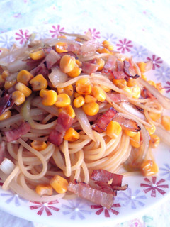 オニオンとコーンの和風パスタ-レシピのメイン写真
