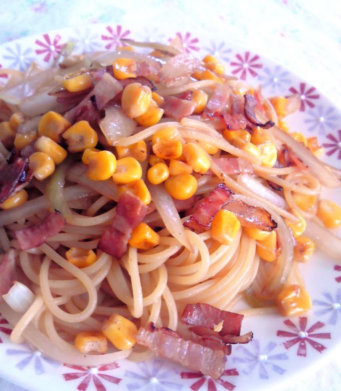 オニオンとコーンの和風パスタ-レシピのメイン写真